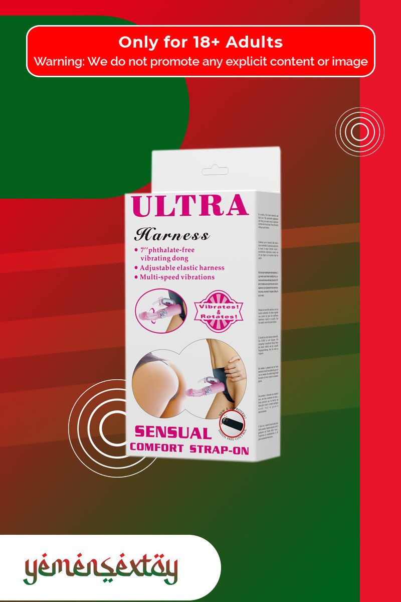 Baile Ultra Harness 7-inch Strap-on with Multi-speed Vibrations SO-033